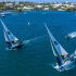 International One-Design sloops race upwind on Hamilton Harbour during the 2019 Bermuda Gold Cup © John Singleton