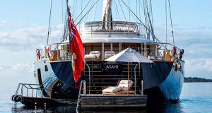 In the last few months, sailing superyachts like the 184-foot Asahi have become hot commodities on the brokerage market. Courtesy Burgess Yachts