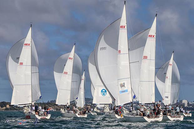 A strong fleet of Farr MRX contested this years NZ Open Keelboat Nationals. © Royal New Zealand Yacht Squadron
