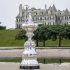 The America's Cup Trophy in front of the New York Yacht Club's Newport Club House © Carlo Borlenghi