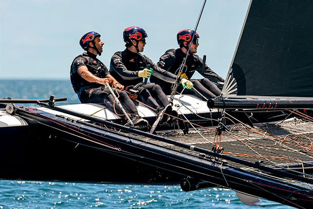 Alinghi Red Bull Racing's star helm: Arnaud Psarofaghis. - photo © Sailing Energy / GC32 Racing Tour