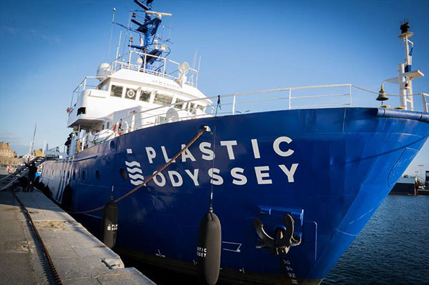 Plastic Odyssey research vessel © Simrad