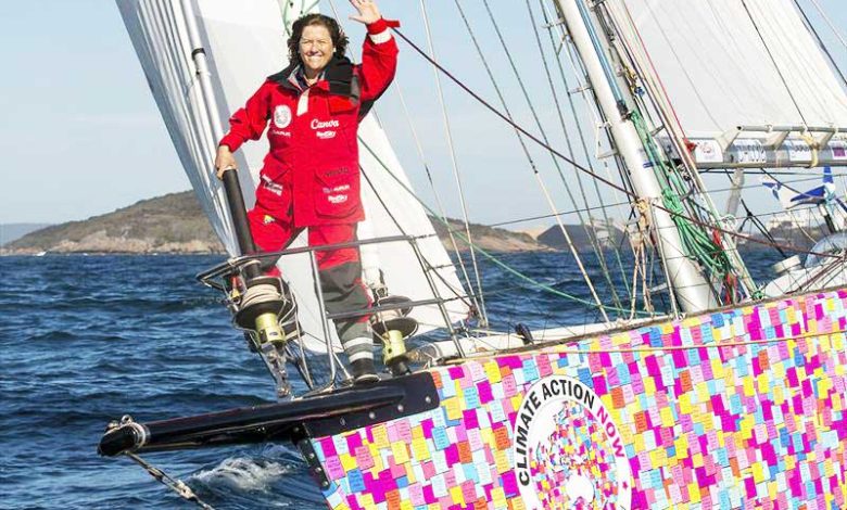 Lisa Blair prior to her 2022 record attempt, sailing solo non stop and unassisted around Antarctica ©Corrina Ridgway