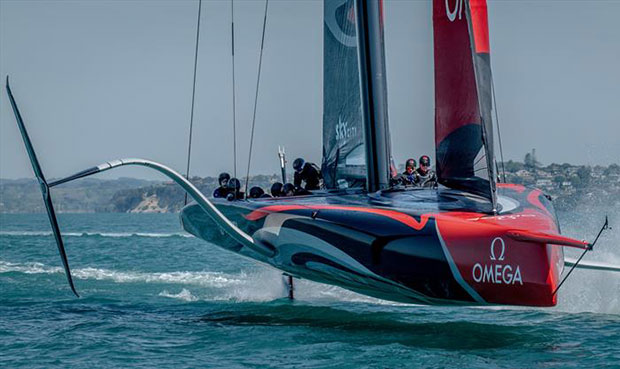 Emirates Team New Zealand are eager to get back out on the water in their AC75 of which their fans are producing replicas. © ETNZ