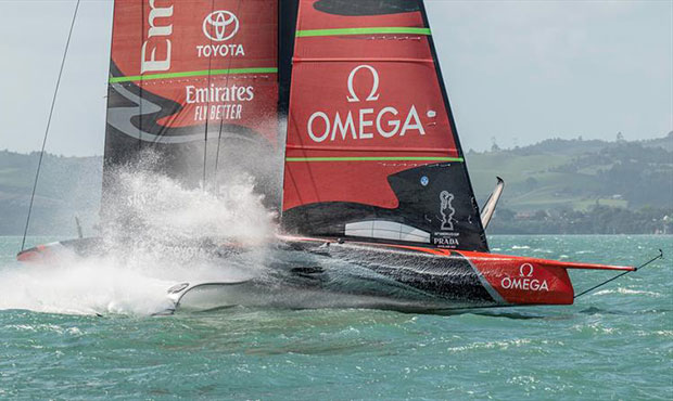 Emirates Team New Zealand expect to have their AC75 Te Aihe back in New Zealand in early-mid June, 2020 © Emirates Team New Zealand