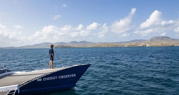 Energy Observer in the Islands of the Saintes in Guadeloupe - photo © Francine Kreiss