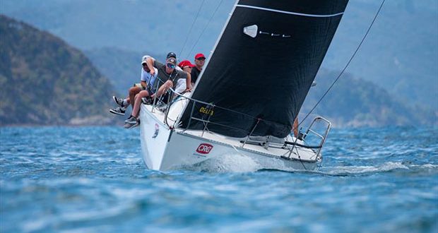 Gavin and Carrington Brady on Young 88 Slipstream suffered from a DSQ on day 2 - CRC Bay of Islands Sailing Week - Day 2 - January 23, 2020 © Lissa Reyden