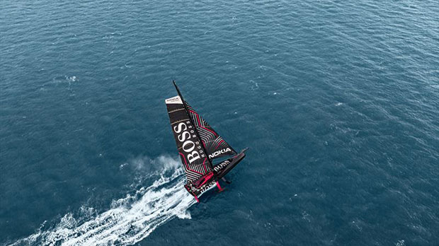Alex Thomson aboard Hugo Boss © Hugo Boss