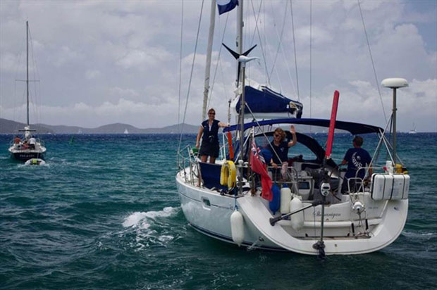 Michaela Parker is over the moon to have won the CA/First Class Sailing transat prize © The Cruising Association