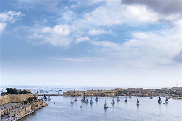 Start of the Rolex Middle Sea Race 2019 © Rolex / Kurt Arrigo