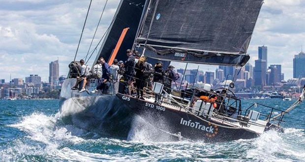 Christian Beck's InfoTrack was all-class in Tuesday's showcase Sydney Harbour race. © Andrea Francolini