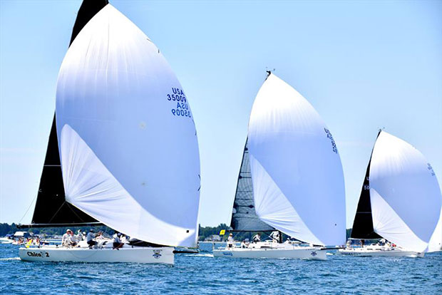 Racecourse action at the start of the 2019 Bayview Mackinac Race © Images courtesy of Martin Chumiecki/Element Photography