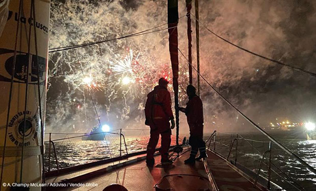 Yannick Bestaven on Maître Coq wins the Vendée Globe 2020/21 © A. Champy-McLean / Addvisio / Vendée Globe