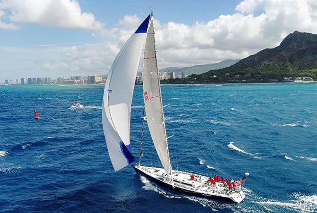 Trader Sailing finishing the Transpac 2019 © Ryzone Media