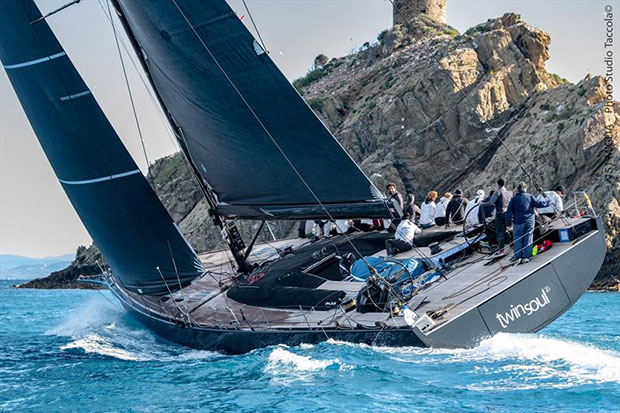 Twin Soul B is currently on track to claim the International Maxi Association's Maxi Trophy for the corrected time win in the IRC Over 60 (maxi) class - 151 Miglia-Trofeo Cetilar - photo © Studio Taccola/151 Miglia 2021
