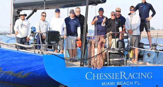 Chessie Racing Crew celebrating First to Finish Honors of Friday Starters © Annapolis to Newport Race