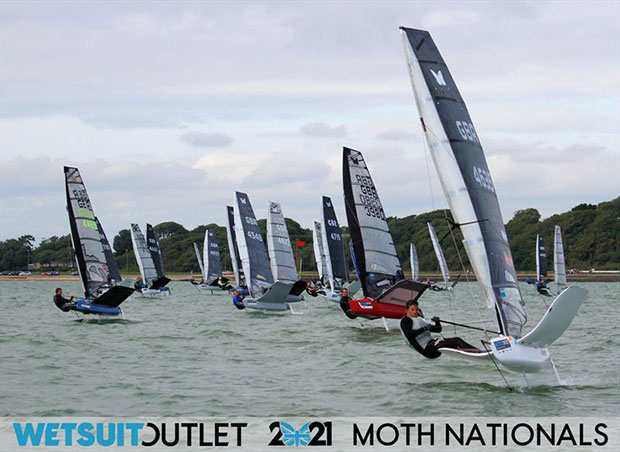 Wetsuit Outlet UK Moth Nationals 2021 day 1 ©Mark Jardine / IMCA UK