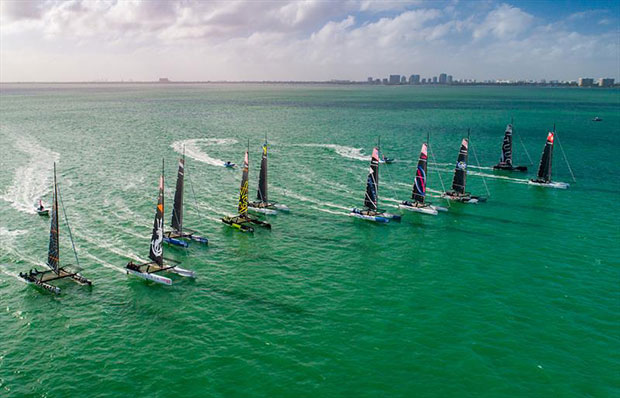 M32s in action in February 2020, right before the world changed - photo © Felipe Juncadella / Up Top Media