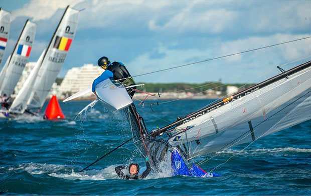 2021 Nacra 15 Worlds at La Grand Motte day 1 ©Didier Hillaire