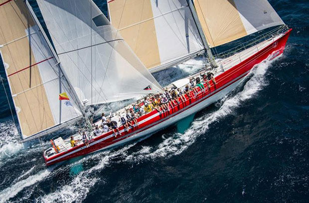 Late Sir Peter Blake's 1989-90 Whitbread winning Steinlager II fully restored and now operated by NZ Sailing Trust for youth sailing and adventure programs. The Classic Challenge was a celebration of Whitbread 60's and maxis of past with A BIG RED trophy. © New Zealand Sailing Trust