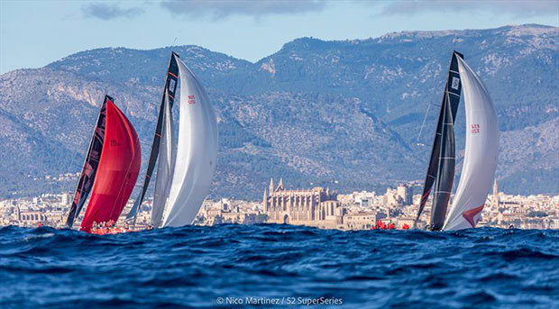 Racing ahead of the ROLEX TP52 World Championship in Palma © Nico Martimez / Martinez Studio