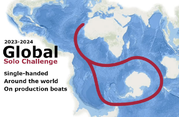 Global Solo Challenge 2023-2024; Single-handed Around the world on production boats