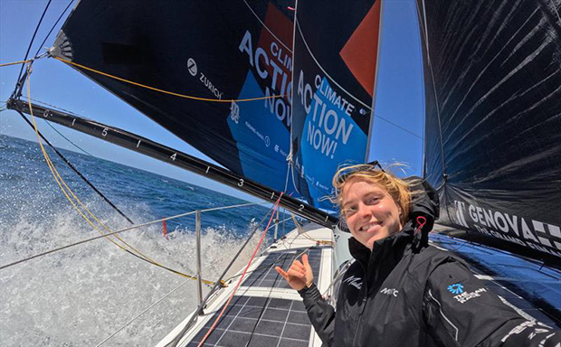 8 February 2023, Leg 2, day 15 onboard Team Malizia., Rosalin Kuiper - photo © Antoine Auriol / Team Malizia