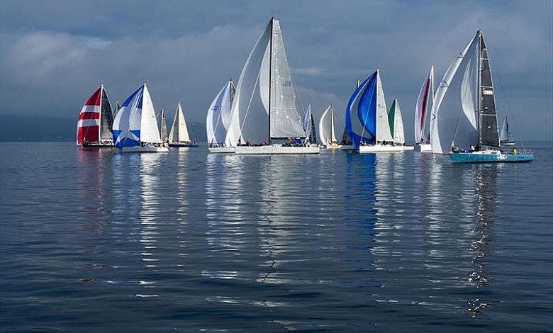 Racecourse action at the Tacoma Yacht CLub's WInter Vashon race - photo © Dawn Umstot