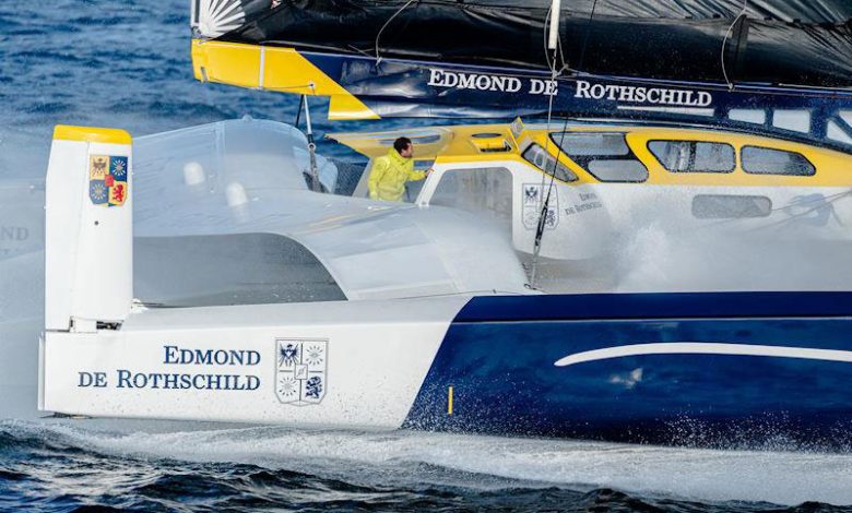 Charles Caudrelier aboard Maxi Edmond de Rothschild during the Arkéa Ultim Challenge - Brest - photo © Yann Riou - polaRYSE - GITANA SA