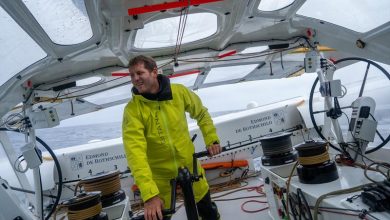 Charles Caudrelier on the Maxi Edmond de Rothschild during the Arkéa Ultim Challenge - Brest © Yann Riou / polaRYSE / Gitana S.A.