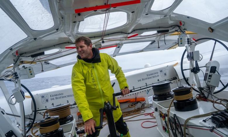 Charles Caudrelier on the Maxi Edmond de Rothschild during the Arkéa Ultim Challenge - Brest © Yann Riou / polaRYSE / Gitana S.A.