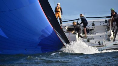 Plausibile Alibi (Damon Wecker) had a tough day at the office in the first race of the Banjos Shoreline Crown Series Bellerive Regatta - photo © Jane Austin