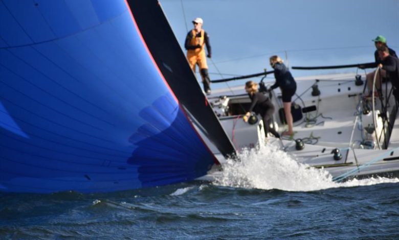 Plausibile Alibi (Damon Wecker) had a tough day at the office in the first race of the Banjos Shoreline Crown Series Bellerive Regatta - photo © Jane Austin