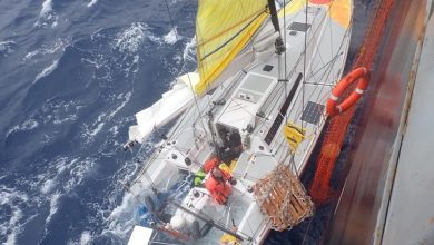William MacBrien rescued after 46 hours adrift semi-submerged in south Pacific © Watatsumi