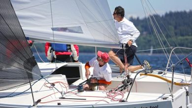 Seattle J/24s racing ©Jan Anderson