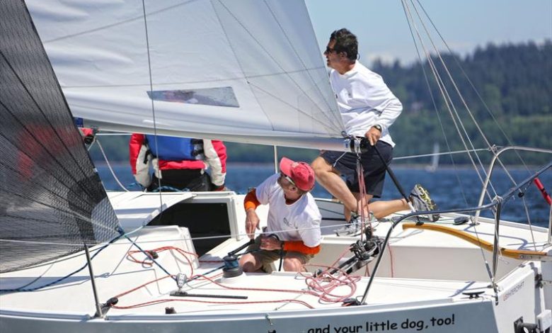 Seattle J/24s racing ©Jan Anderson
