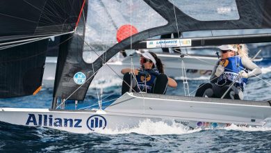 Odile van Aanholt and Annette Duetz (NED) on 49er and 49erFX Worlds at Lanzarote day 2 ©Sailing Energy / Lanzarote Sailing Center