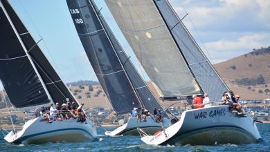 Combined Clubs Harbour Pennant Race 4: Tight racing for the start of Division 1's short course racing © Colleen Darcey