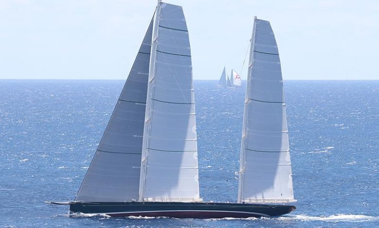 The 218ft (66.45m) Dykstra/Reichel Pugh ketch Hetairos - 2024 Superyacht Challenge Antigua © Claire Matches