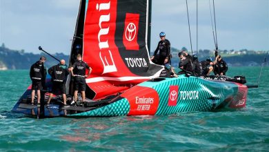 Emirates Team New Zealand- AC75 - Day 2 - April 14, 2024 - Auckland - photo © Sam Thom/America's Cup