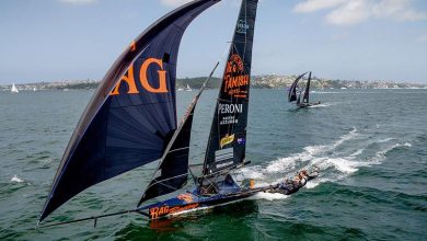 Rag and Famish Hotel heading for a 3m21s victory in Race 7 of the Winnings JJ Giltinan Championship - photo © SailMedia