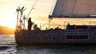 Lisa Blair celebrates after setting the record for a solo monohull circumnavigation around New Zealand - photo © RNZYS Media