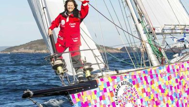 Lisa Blair prior to her 2022 record attempt, sailing solo non stop and unassisted around Antarctica ©Corrina Ridgway
