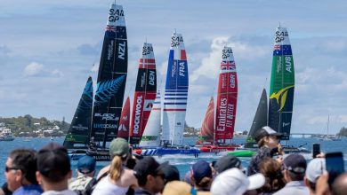 Fleet start - Apex Group Bermuda Sail Grand Prix in Bermuda. Sunday Mat 5, 2024 - - photo © Kieran Cleeves/SailGP