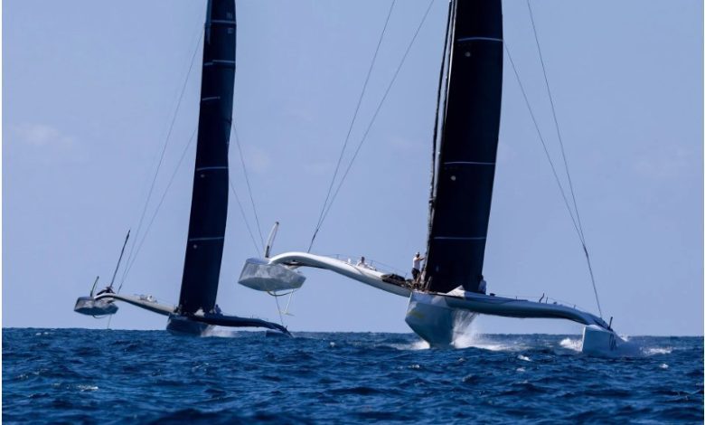 Argo v Zoulou during this spring's Antigua 360 © RORC / Tim Wright