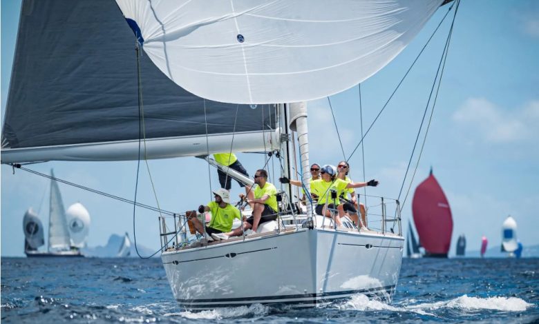 45th St. Maarten Heineken Regatta Day 3: The Regatta fleet dominated the south coast of the island, with the entire horizon filled with colorful sails © Laurens Morel / www.saltycolours.com