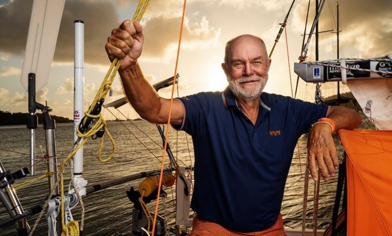 Don McIntyre onboard his 19ft Class Globe 5.80 MINI 'Trekka' in Antigua, after the 3500NM solo race GLOBE580TRANSAT.COM. In Dec 2021 - photo © Jan Kasl