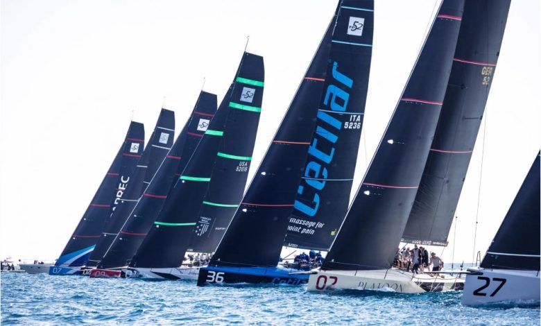 2025 52 Super Series practice race start in Saint-Tropez © Nico Martinez / 52 Super Series
