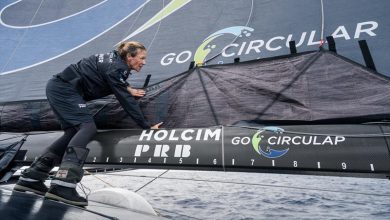 On board Holcim-PRB during The Ocean Race Europe 2025 Leg 3 ©Adrien Nivet / polaRYSE