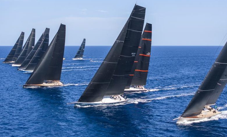 Hot competition - Maxi 1 sets sail - Maxi Yacht Rolex Cup - photo © IMA / Studio Borlenghi